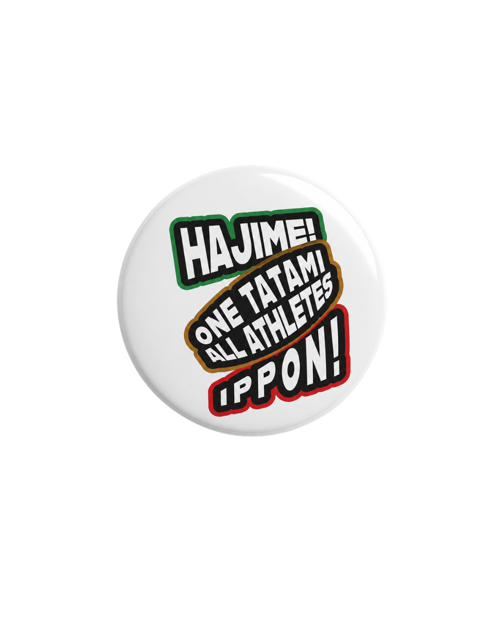 Badge rond blanc