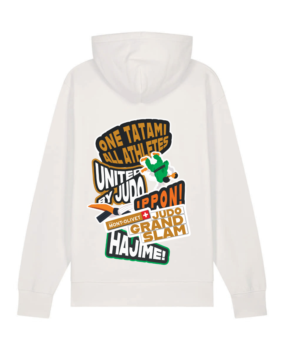 United Hoodie unisexe off white