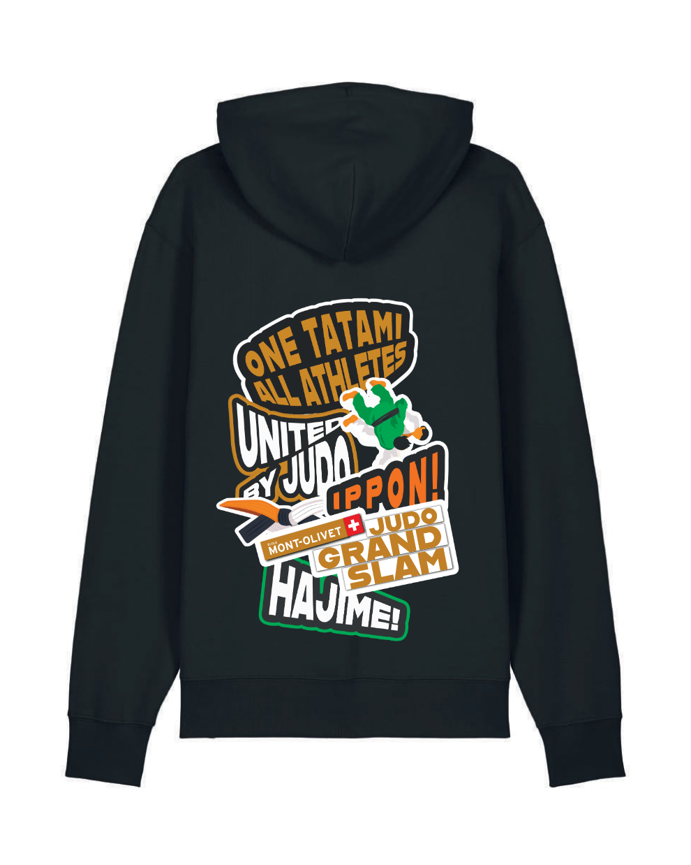 United Hoodie unisexe noir